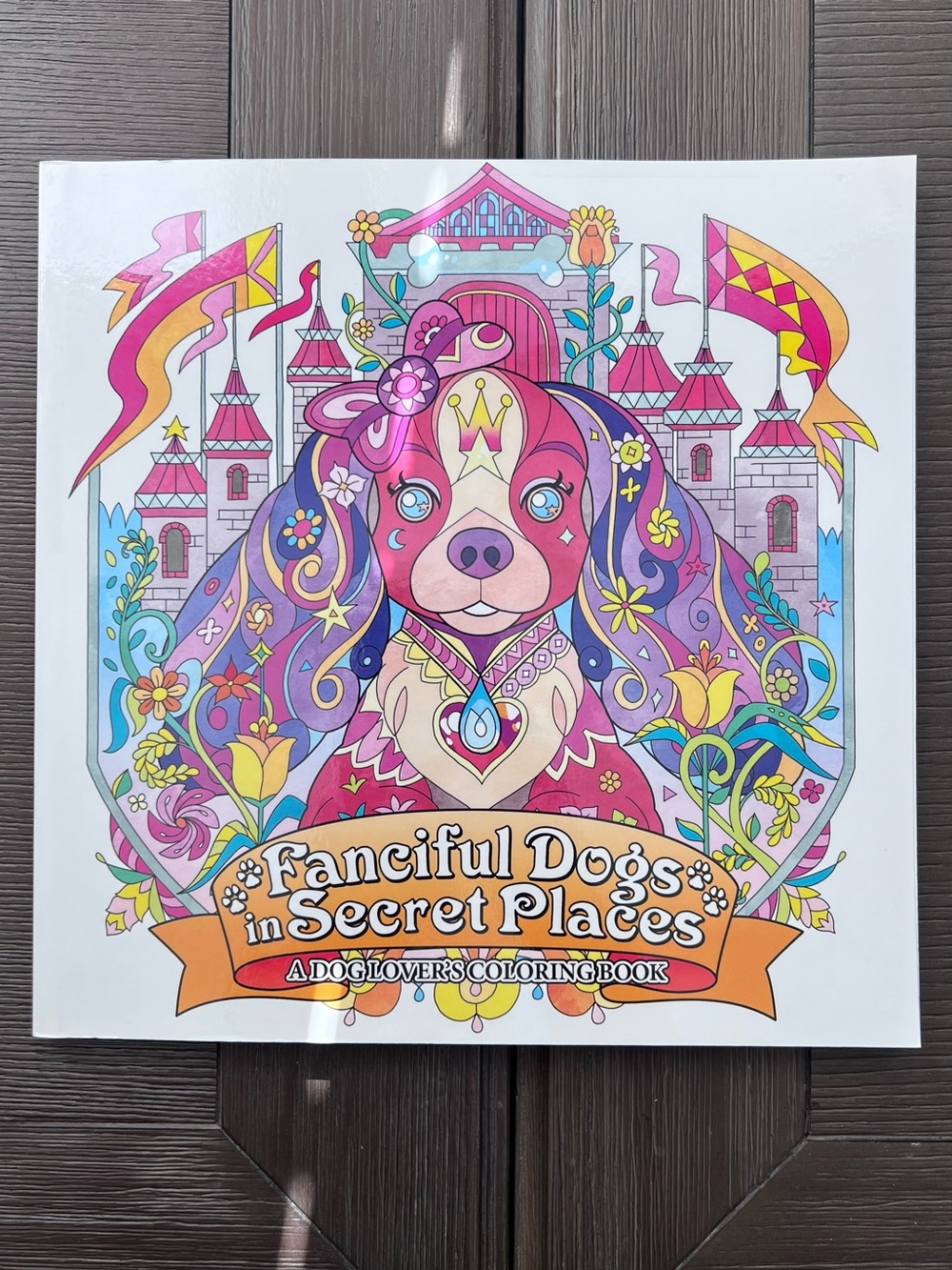 RARE! Fanciful Dogs in Secret Places Adult Coloring Book Honoel